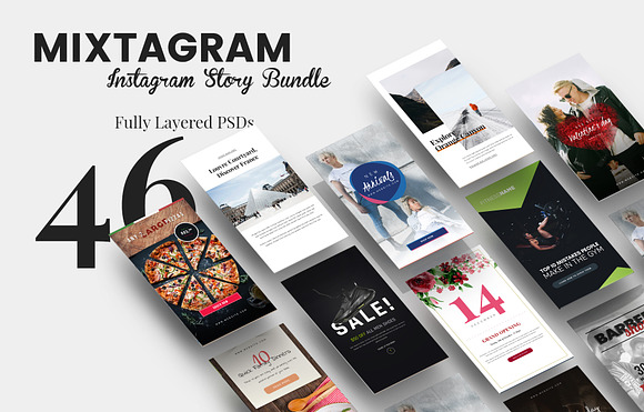 MIXTAGRAM - Instagram Story Bundle in Instagram Templates - product preview 4