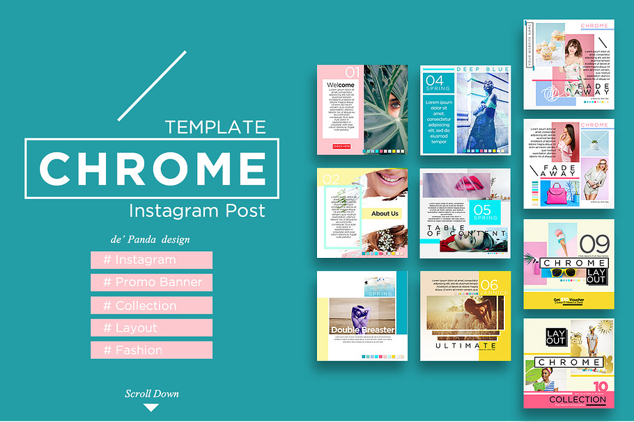 CHROME Instagram Post in Instagram Templates - product preview 8