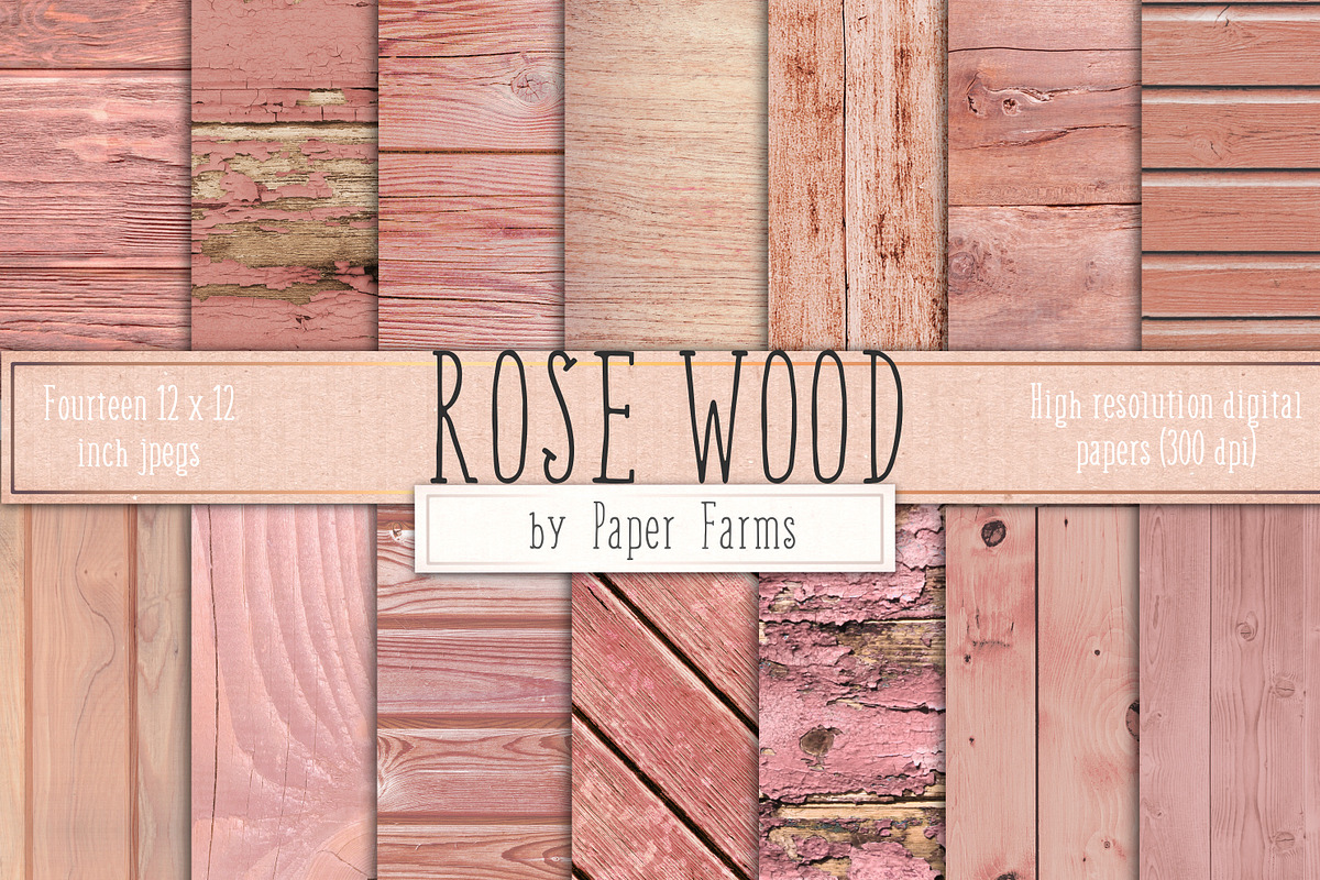 Rose Wood Backgrounds in Textures - product preview 8