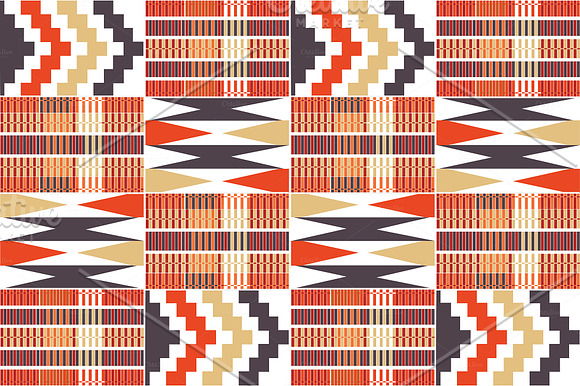 Vectorized Kente Patterns Set 3 in Patterns - product preview 1