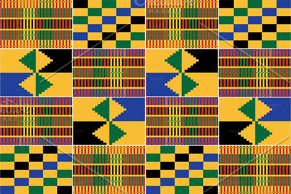 Vectorized Kente Patterns Set 3 in Patterns - product preview 2