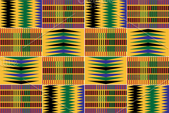 Vectorized Kente Patterns Set 3 in Patterns - product preview 4