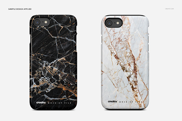 iPhone 7 Case Mockup (tough & snap)  in Product Mockups - product preview 5