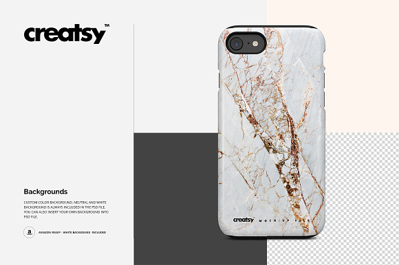 iPhone 7 Case Mockup (tough & snap)  in Product Mockups - product preview 9