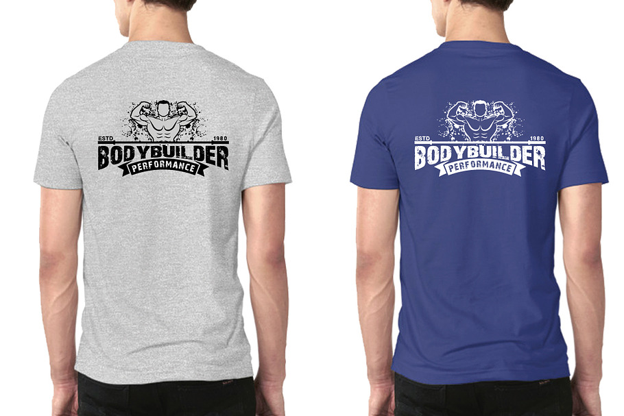 2Fitness T-Shirt Template Vol 4 in Illustrations - product preview 8
