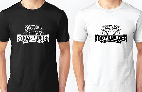 2Fitness T-Shirt Template Vol 4 in Illustrations - product preview 2