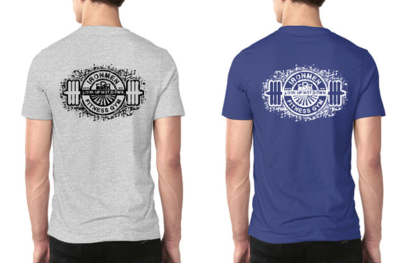 2 Fitness T-Shirt Template Vol 3 in Illustrations - product preview 1