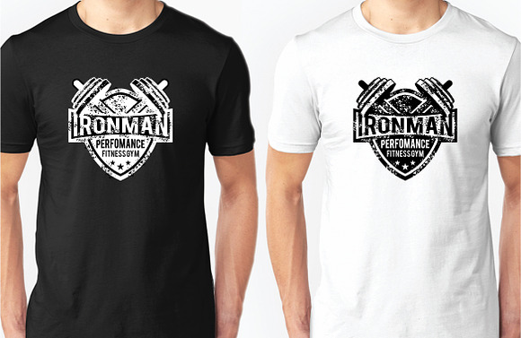 2 Fitness T-Shirt Template Vol 1 in Illustrations - product preview 3