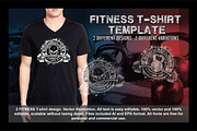 2 Fitness T-Shirt Template Vol 6