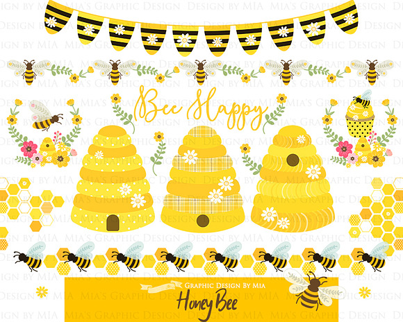 Bee, Honey Bee, Queen Bee in Illustrations - product preview 2