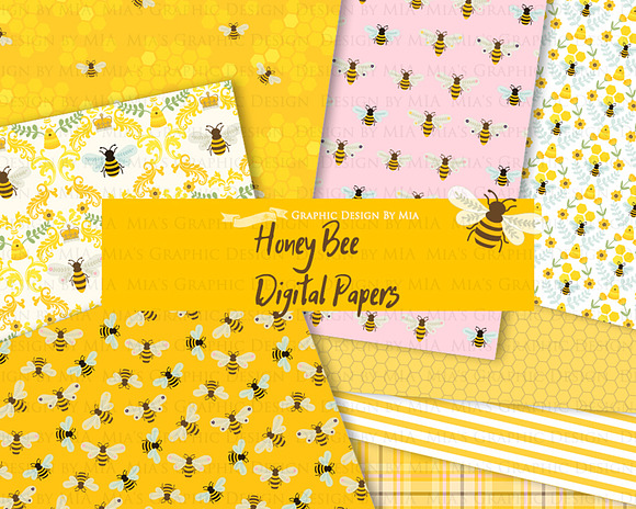 Bee, Honey Bee, Queen Bee in Illustrations - product preview 6