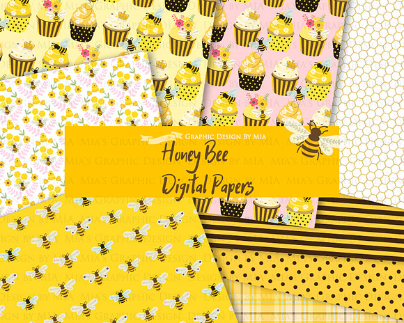 Bee, Honey Bee, Queen Bee in Illustrations - product preview 8