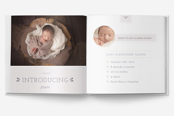 Baby Album Template PSD in Magazine Templates - product preview 6