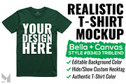 Bella+Canvas Triblend T-Shirt Mockup