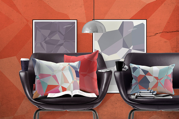 40 Seamless Polygon Backgrounds in Patterns - product preview 1
