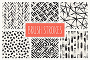 Brush Strokes. Seamless Patterns v.1