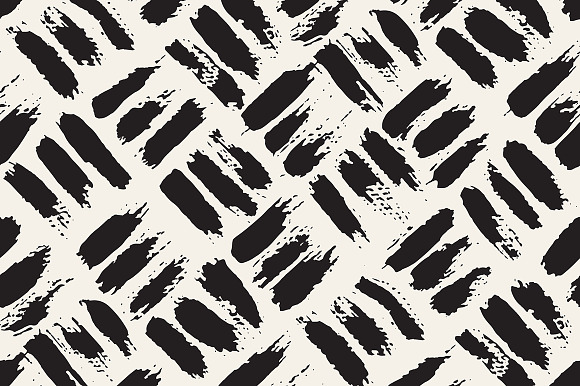Brush Strokes. Seamless Patterns v.1 in Patterns - product preview 4