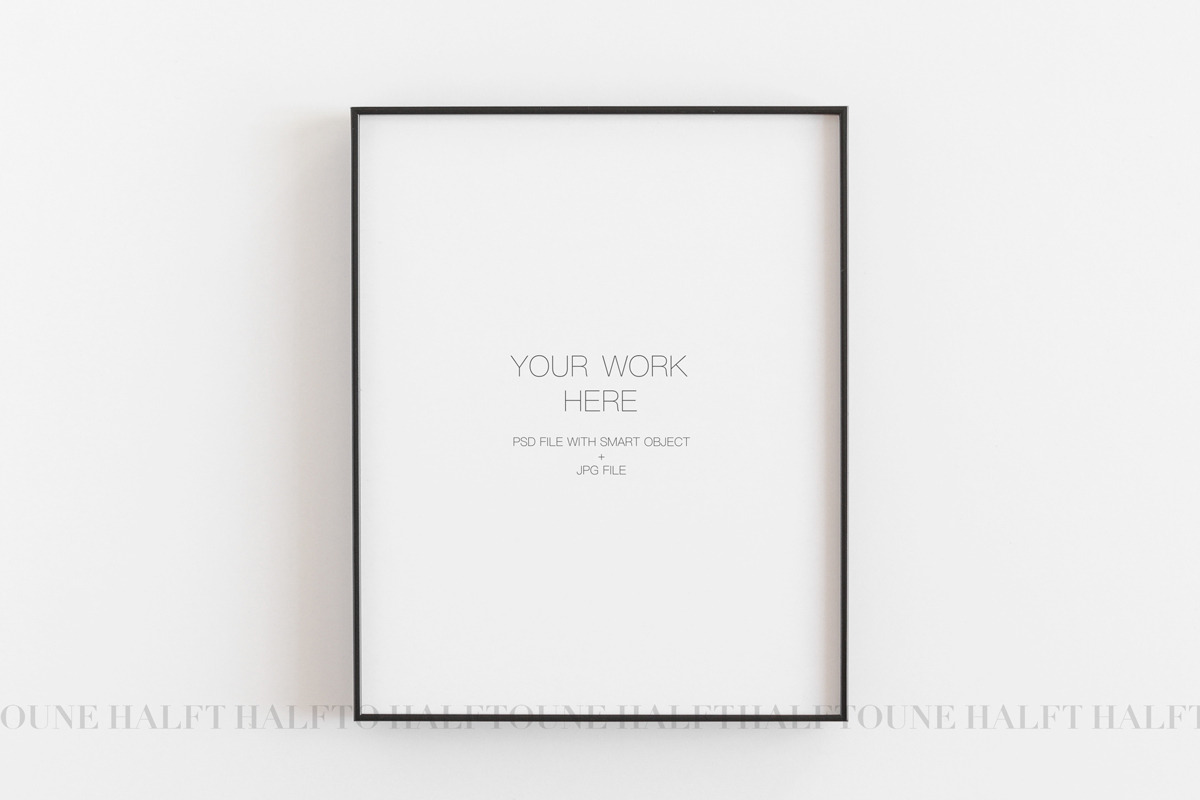 Mockup Frame Large Thin Clean in Graphics - product preview 8