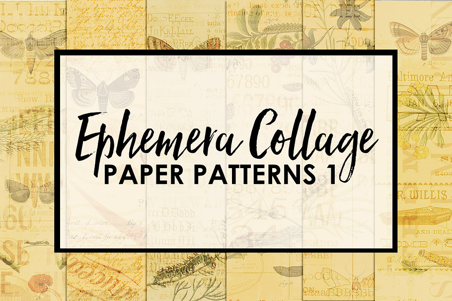 Ephemera Collage Paper Patterns 1