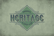 Heritage Vintage Label Typeface