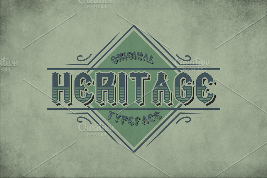 Heritage Vintage Label Typeface in Display Fonts - product preview 8