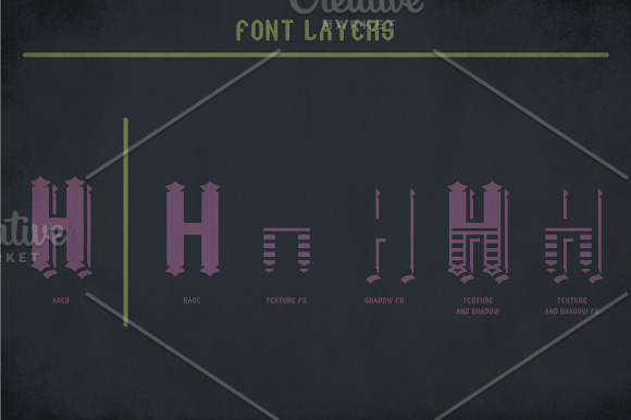 Heritage Vintage Label Typeface in Display Fonts - product preview 3