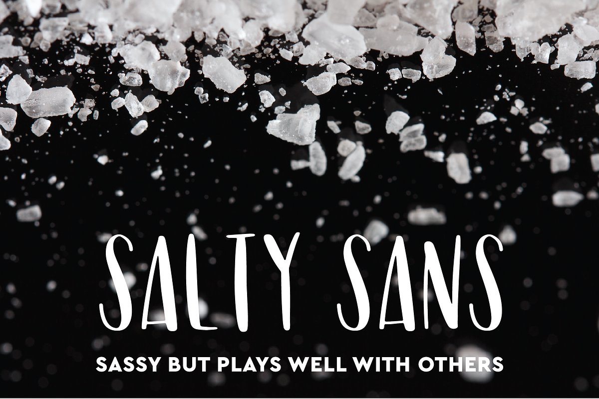 Salty Sans Typeface in Sans-Serif Fonts - product preview 8