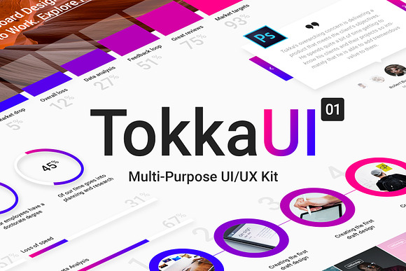 TOKKA Multi-Purpose UI/UX Kit in UI Kits and Libraries - product preview 8