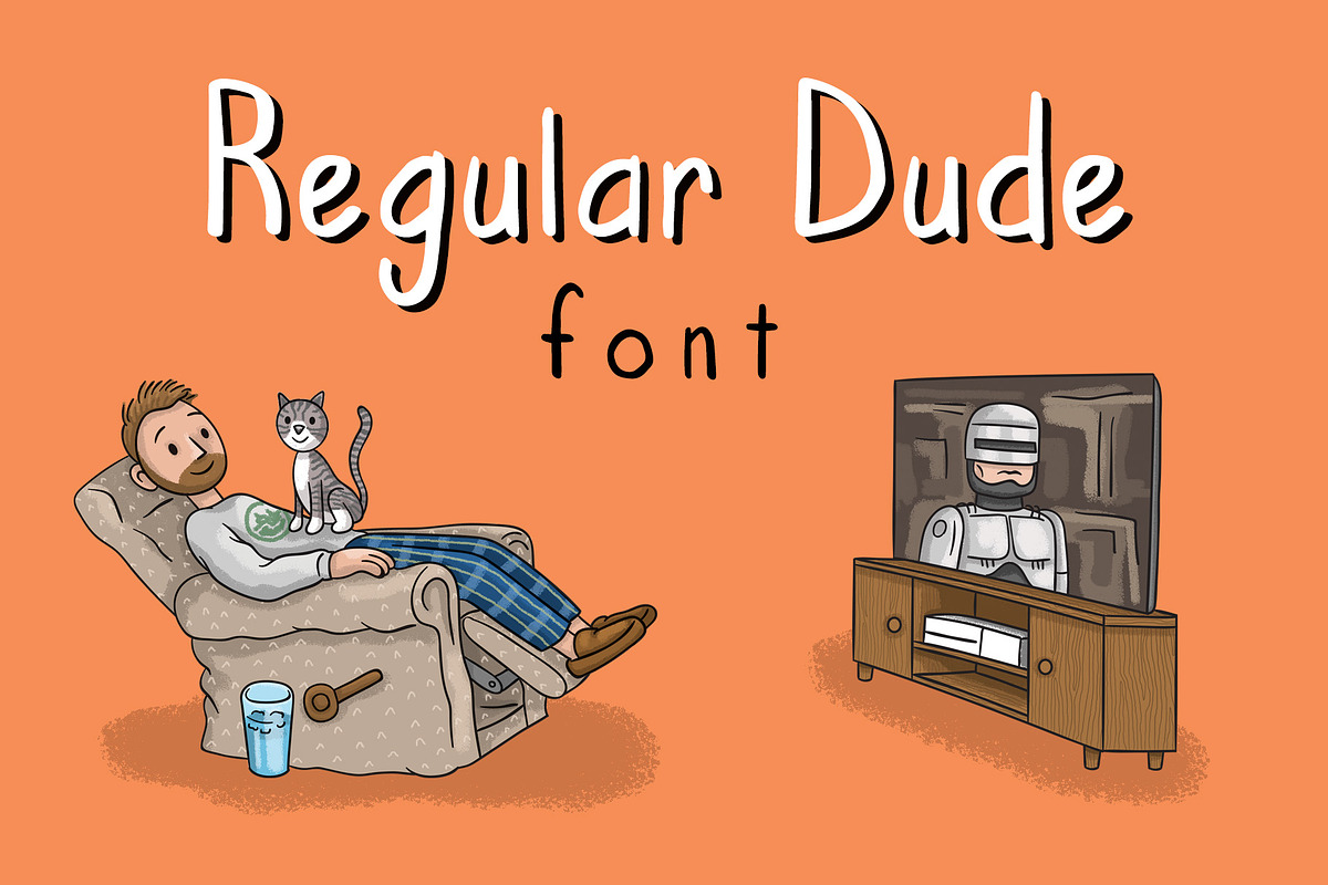 Regular Dude Font in Sans-Serif Fonts - product preview 8
