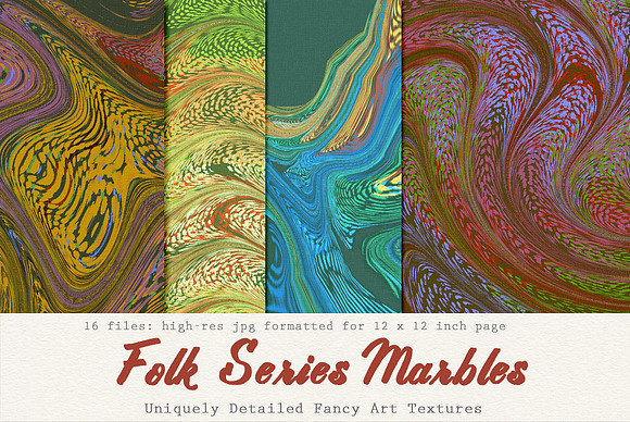 Art Textures:  Marbled Folk Song in Textures - product preview 4