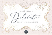 Delicate Elegant Script & Ornaments