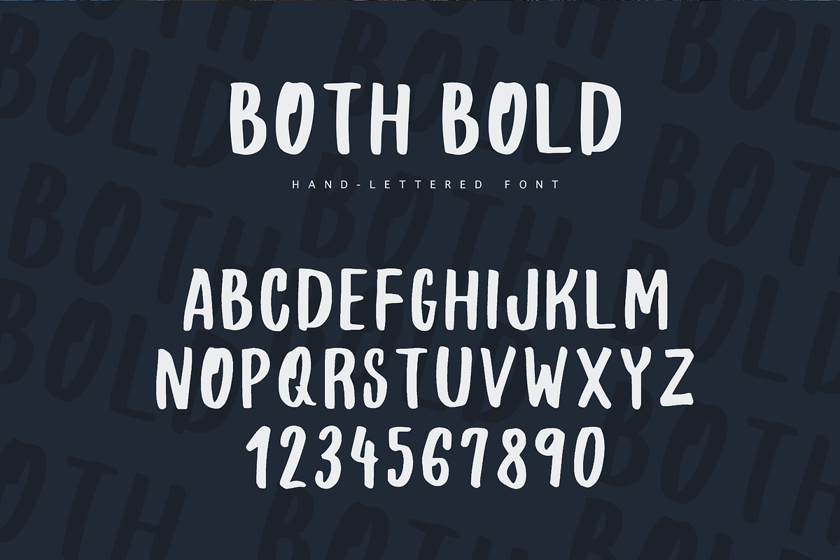 BothBold -Hand-lettered Display font in Display Fonts - product preview 8