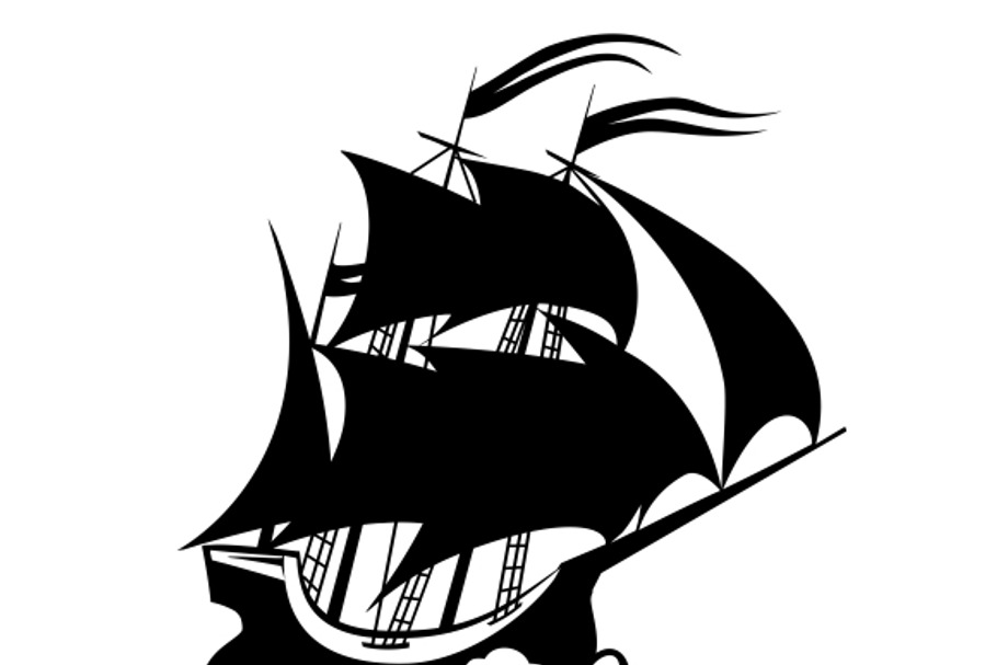 Sail boat logo icon