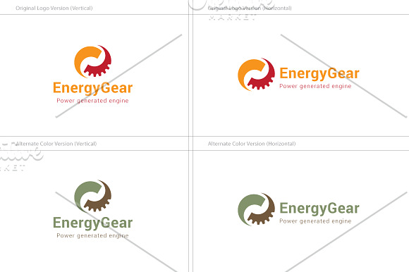 Energy Gear Logo in Logo Templates - product preview 3