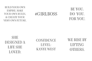 Girlboss Quote Social Media Graphics