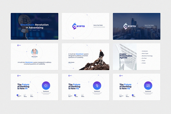 CRYPTO Powerpoint Template (Light) in PowerPoint Templates - product preview 1