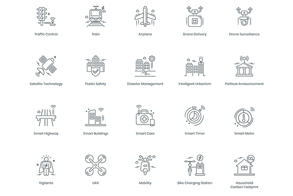 88 Smart Technology Line Icons in Technology Icons - product preview 2