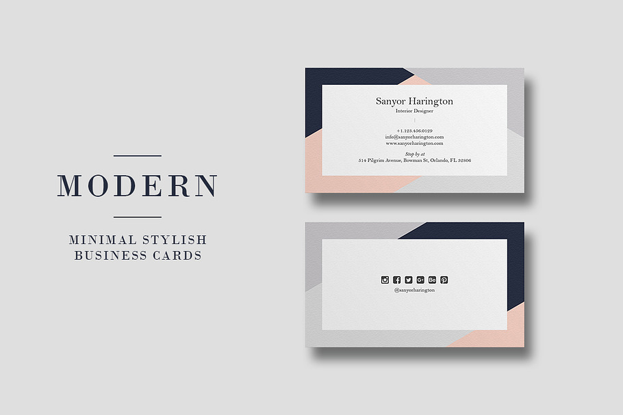 Modern Stylish Minimal Business card