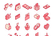 Illustration of valentine's icons