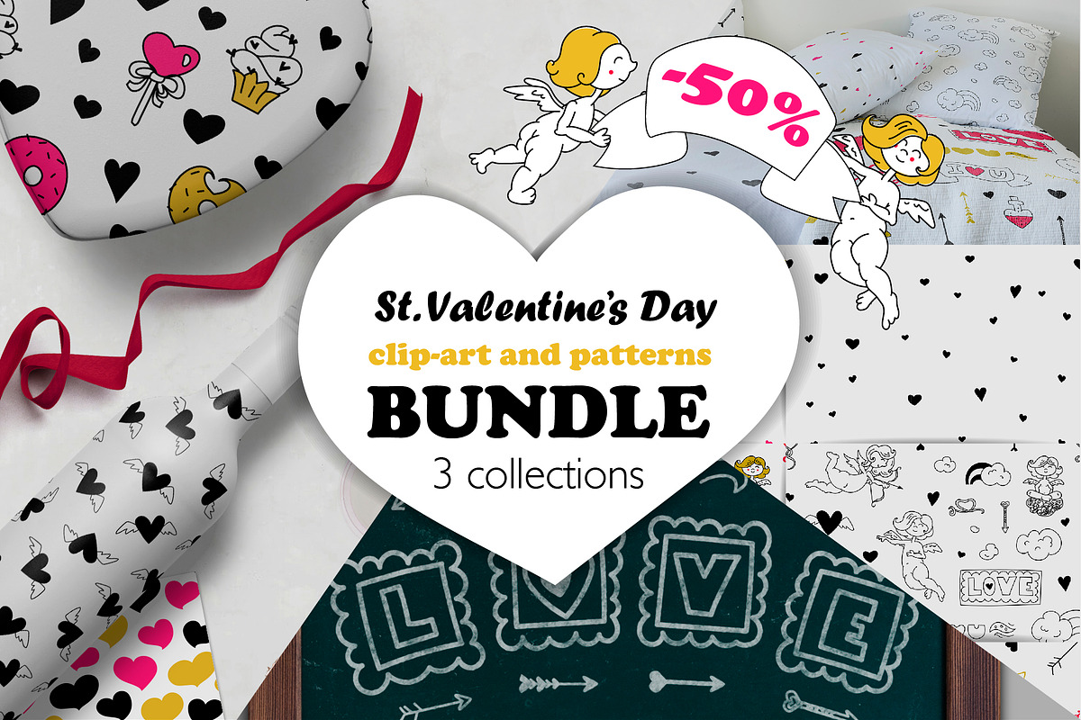 Valentine's Day graphics | BUNDLE in Illustrations - product preview 8