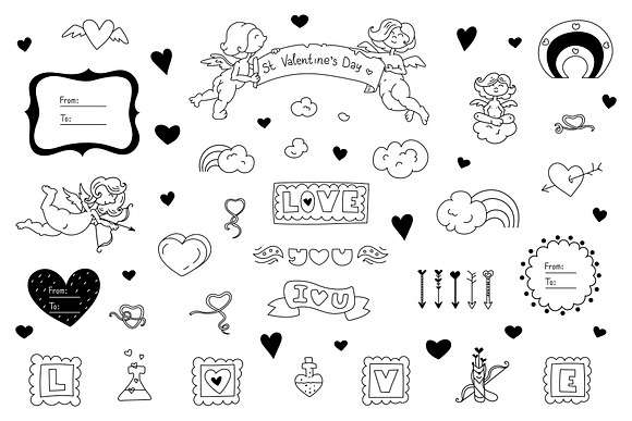 Valentine's Day graphics | BUNDLE in Illustrations - product preview 1