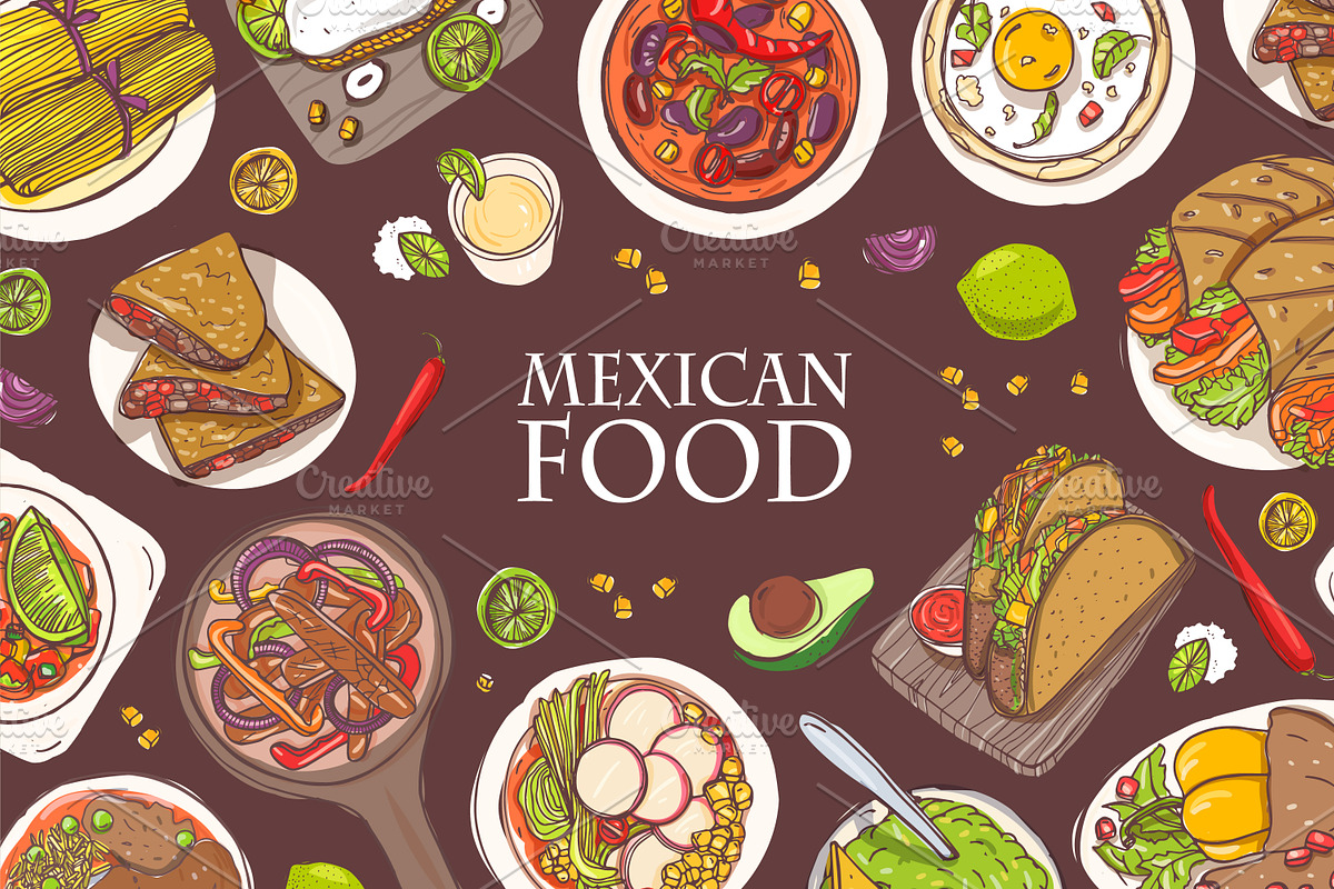 Mexican food in Illustrations - product preview 8