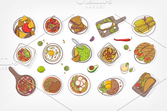 Mexican food in Illustrations - product preview 1