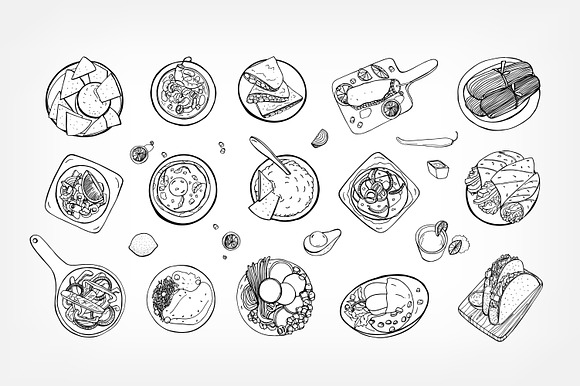 Mexican food in Illustrations - product preview 2