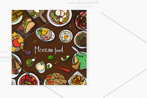 Mexican food in Illustrations - product preview 7