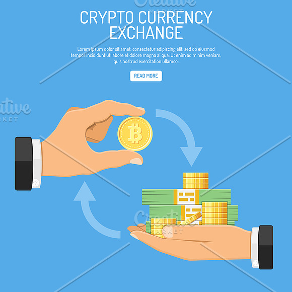 Crypto currency bitcoin technology in Illustrations - product preview 5