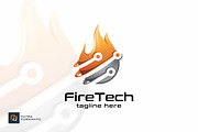 Fire Tech - Logo Template