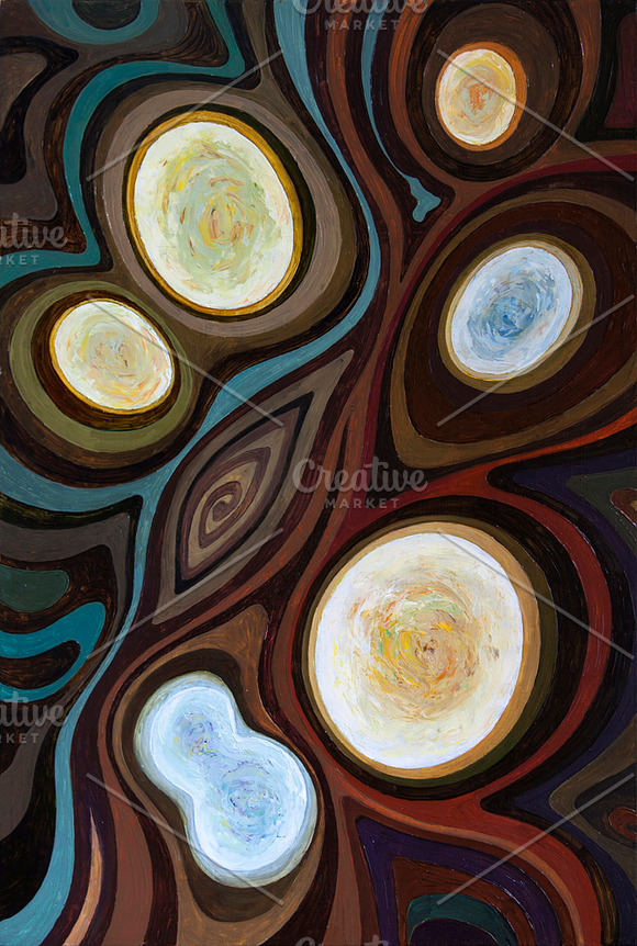Oil: Abstract Composition in Illustrations - product preview 1