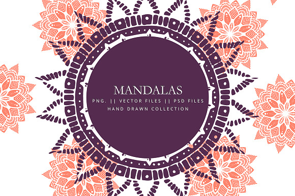 Mandala collection - Hand drawn in Illustrations - product preview 4