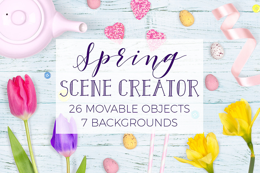Spring Scene Creator - Top View in Scene Creator Mockups - product preview 8